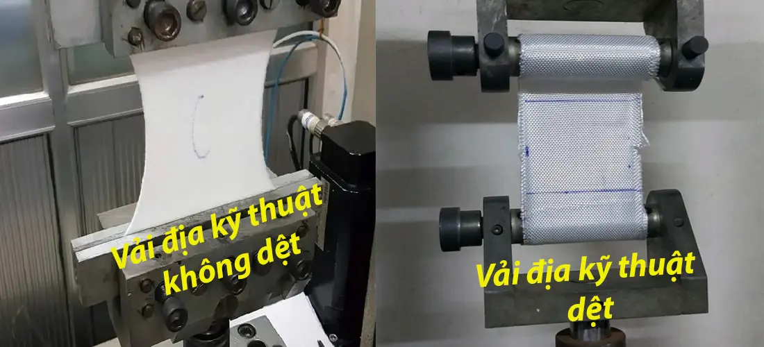 Thí nghệm cường độ chịu kéo vải địa kỹ thuật